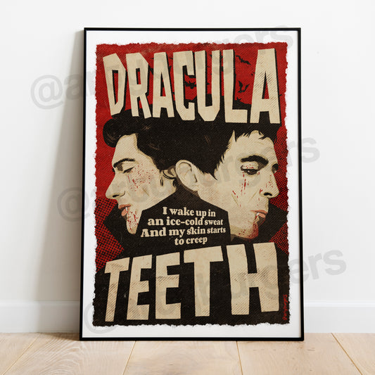 Dracula Teeth music art print