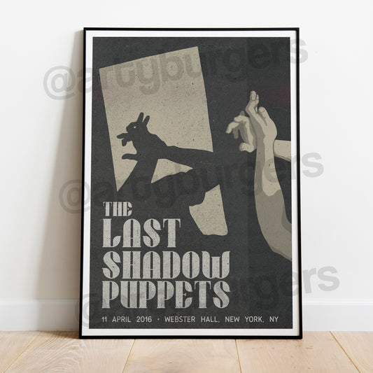 Last Shadow Puppets @ Webster Hall 2016 music art print