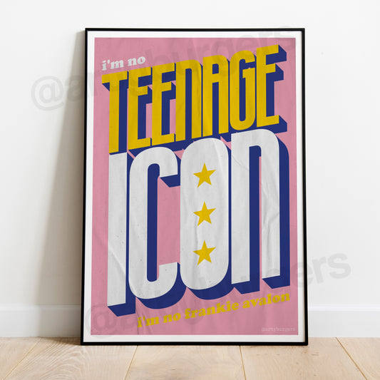 Teenage Icon music art print