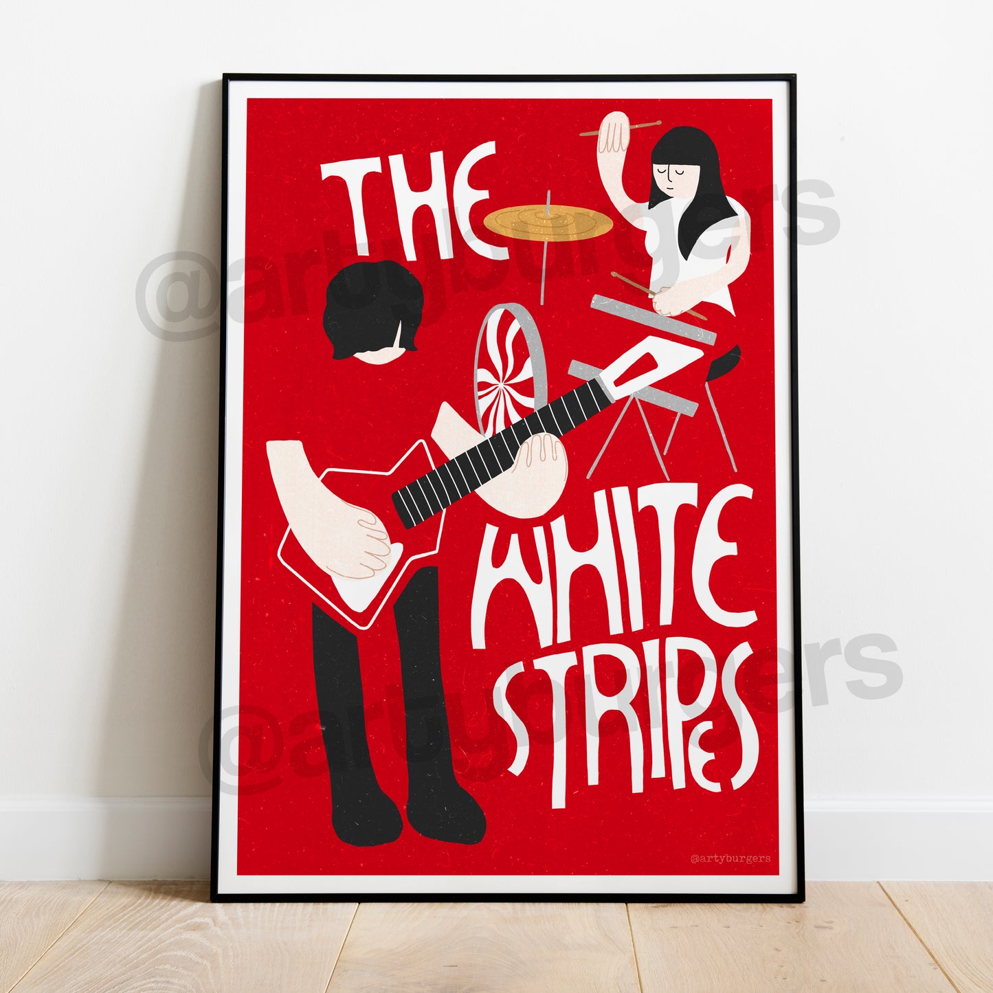 White Stripes music art print