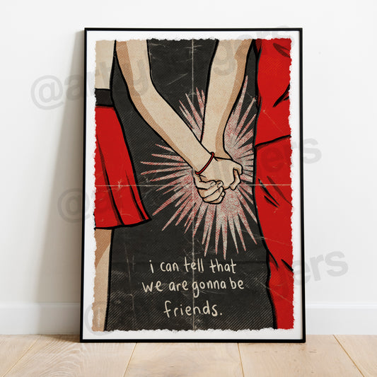 We Are Gonna Be Friends music art print