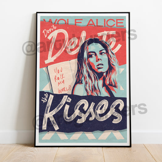 Don't Delete the Kisses music art print