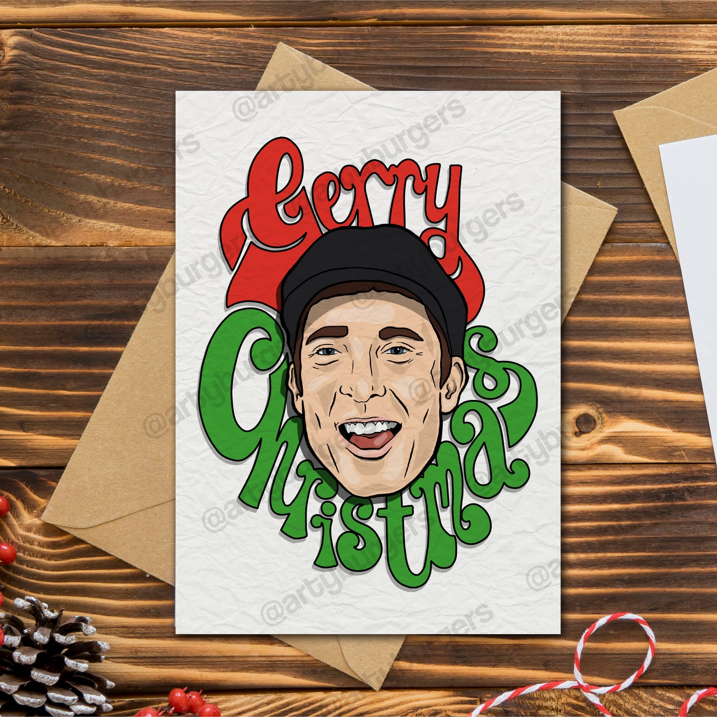 Gerry Christmas | Gerry Cinnamon Christmas card