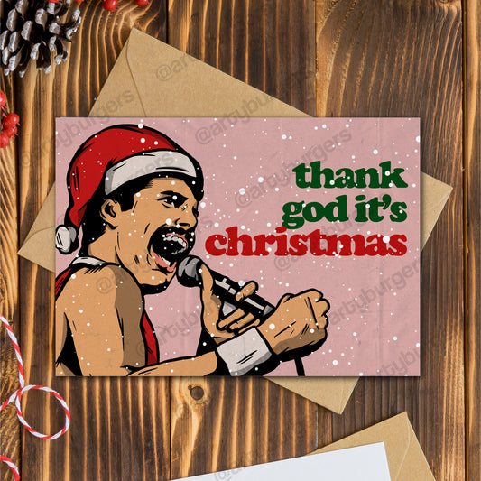 Thank God It's Christmas | Queen Freddie Mercury Christmas card