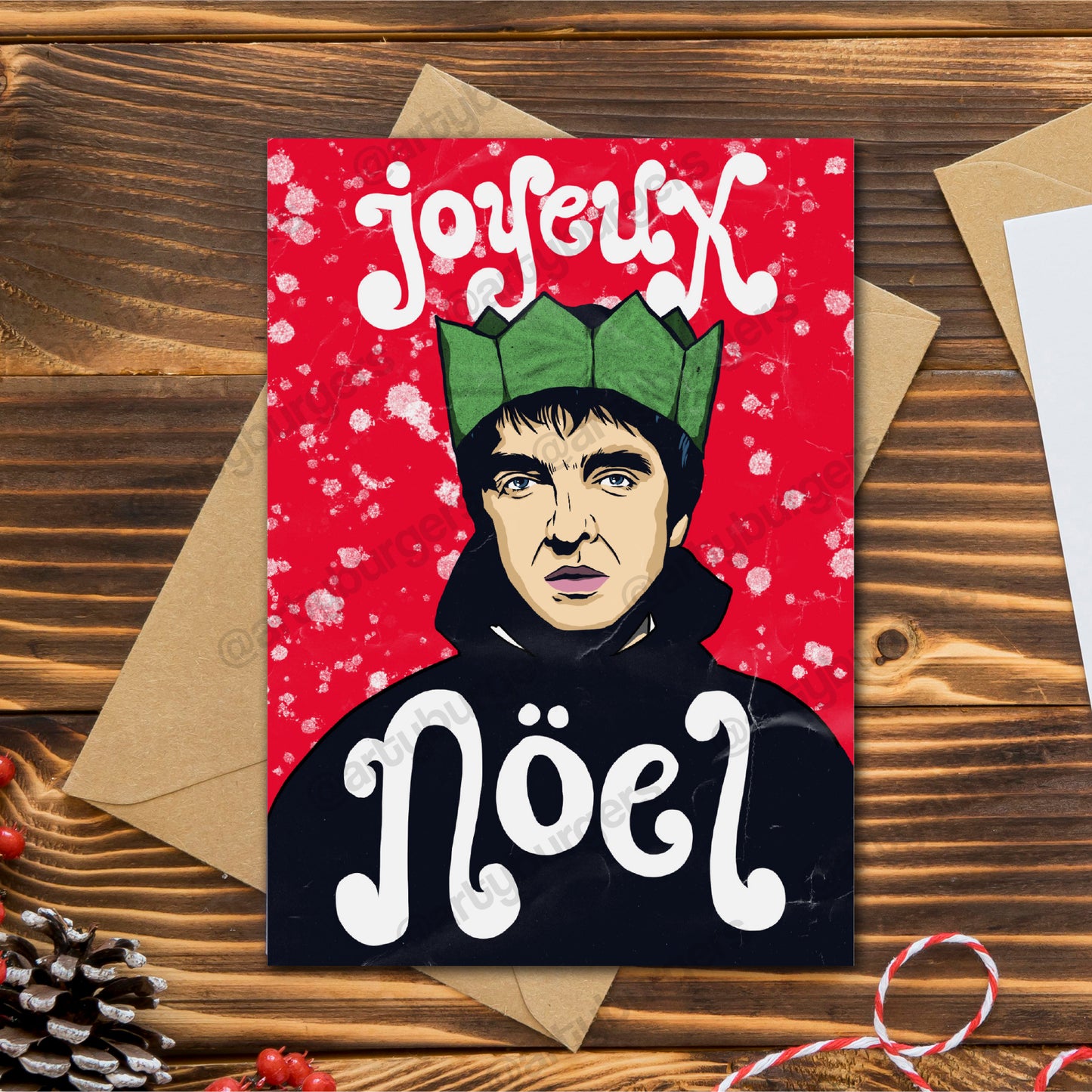 Joyeux Noel Gallagher Christmas card