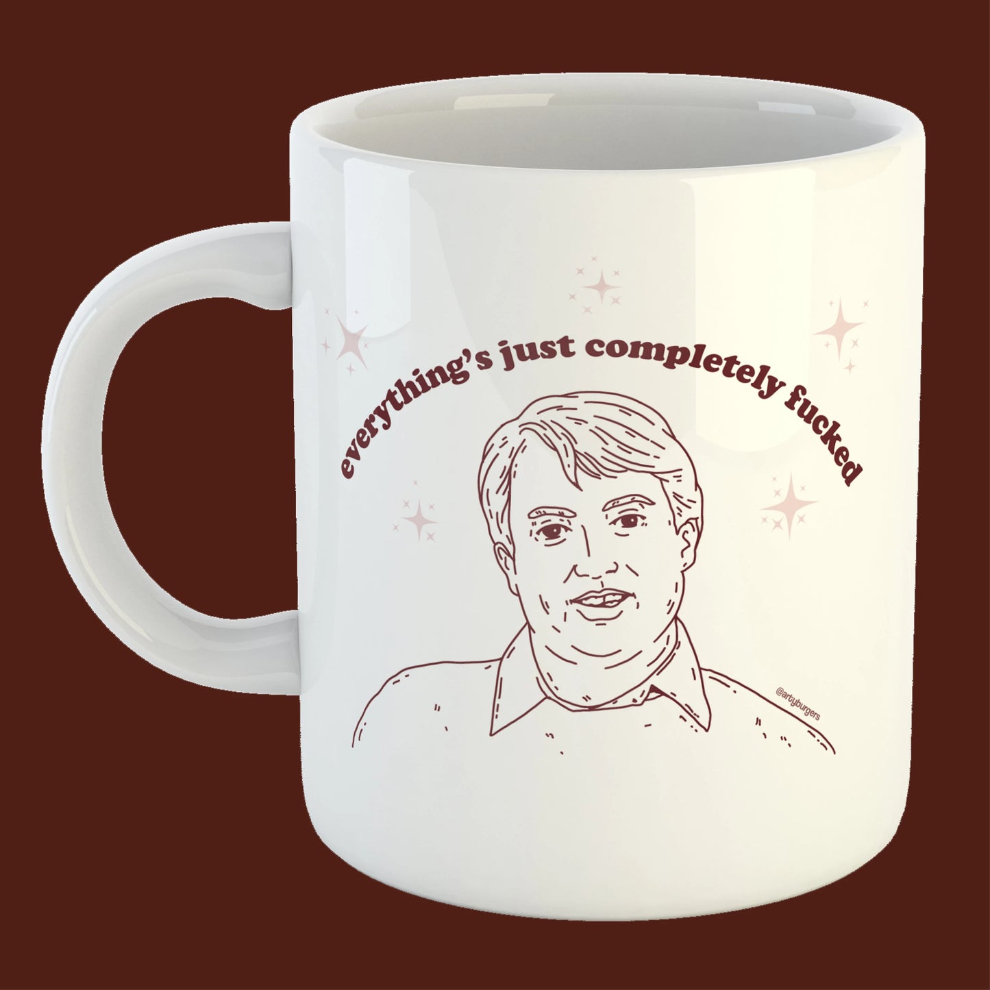 Everything's Just Completely F**ked - Mark Corrigan Peep Show ceramic mug