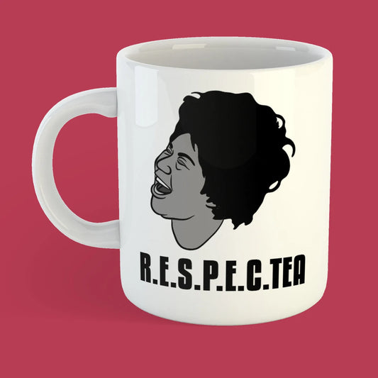 Aretha Franklin - R.E.S.P.E.C.Tea ceramic mug