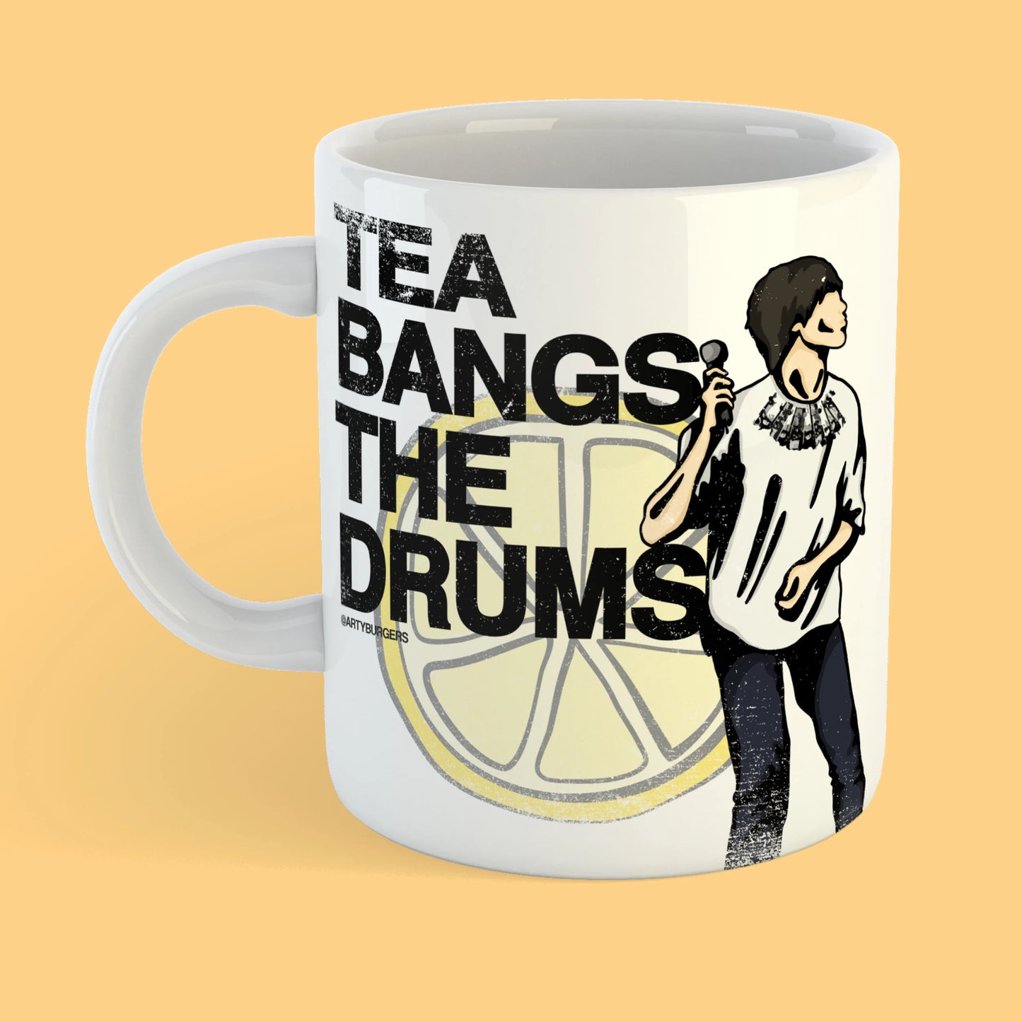 Stone Roses - Tea Bangs the Drums ceramic mug